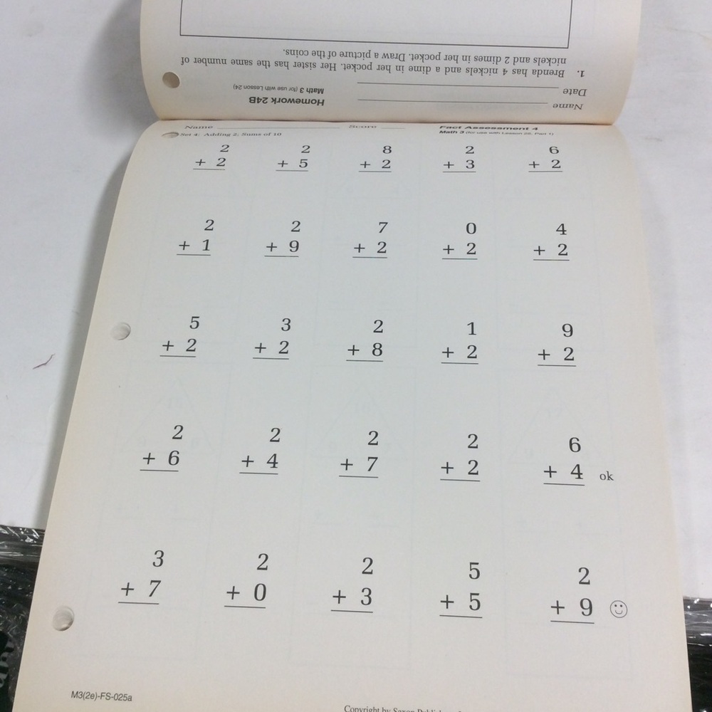 Saxon Math 3 Student Workbook Part 1 - Picture 7 of 13